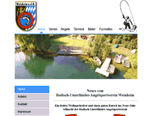 Tablet Screenshot of angelverein-weinheim.de